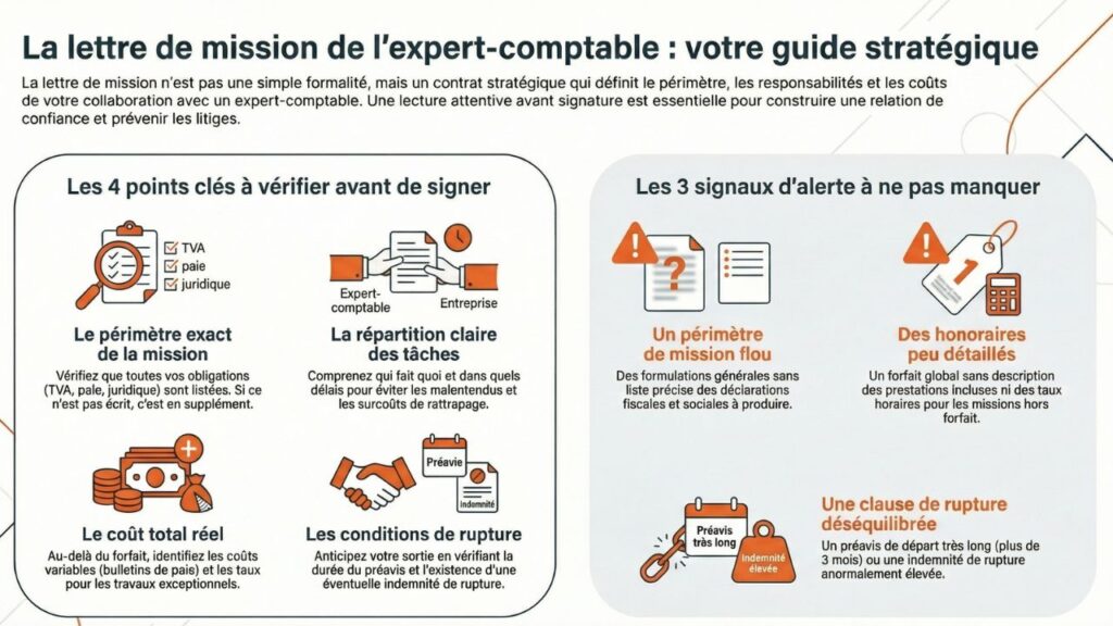 Pourquoi la lettre de mission de votre expert-comptable est-elle un contrat stratégique